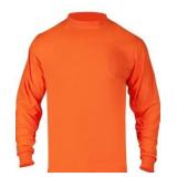 Safety High Visibility Long Sleeve T Shirt for Men 2 Pack Construction Work Shirts with Pocket 2XL