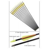 Practice Fiberglass Arrows Archery 28 Inch Target Shooting Safetyglass Recurve Bows