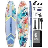 Inflatable Stand Up Paddle Board with SUP Accessories, Anti-Slip EVA Deck, 11