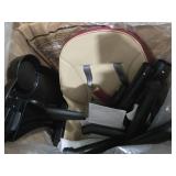 6 in 1 Baby High Chair, Convertible Highchair for Babies and Toddlers, Building Block Table Highchair with 5-Point Safety Harness/Removable Tray, Infant Feeding Table and Chair Set, Black