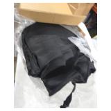 Seat Covers Compatible with 2009-2021 Dodge Ram 1500 & 2010-2018 Ram 2500/3500, Knitted Fabric Front & Rear 60/40 Split Seat Complete Set, Black