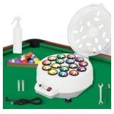NURATIT Upgraded Billiard Ball Cleaner and Polisher, Billiard Ball Cleaner, Pool Ball Cleaner for 16 Billiard and Snooker, Balls British and American Dual Use 110V, Automatic Pool Ball Cleaner