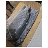 Seat Covers Compatible with 2010-2025 Chevy Express Front Bucket Seats with Opening for Grab Handle on Passenger Side Backrest, NOT for RV Seats (Gray, 2010-2025 Express Front (Knitted))