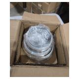 Cooks Standard Stainless Steel Food Jar Storage Canister Set Large 4-Piece  1.6qt/2.5qt/3.5qt /5qt Airtight Containers with Glass Lid for Tea Coffee Sugar Flour Pantry Kitchen Counter