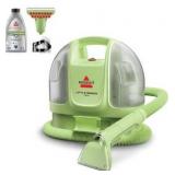 BISSELL Little Green Mini Portable Carpet and Upholstery Deep Cleaner, Car/Auto Detailer, with HydroRinse Self-Cleaning Tool and 4\" Tough Stain Tool, Tea Green, 4075