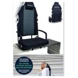 Padded Bleacher Seat The Ultimate Reclining Stadium Chair with Full Back & Neck Support and 360° Swivel Lightweight, Foldable, and Portable with Backpack Straps