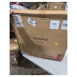 SUNNYFEEL Extra Wide 28\" Low Beach Chair 5 Position Lay Flat, XL Oversized Portable Folding Camping Chairs with Cup Holder for Outdoor/Trip, Lightweight Foldable Backpack Beach Chair for Adults