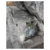 Globlazer Cat Tree Tower for Indoor Cats, 50-inch Adult Cat Tree House for Large Adult Cats with Steps, Scratching Post, 2 Cat Caves, Dangling Toys, FC50, Light Grey