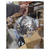 Youdepot Disco Ball 12-Inch Large Mirror Ball Hanging Party Decor for Weddings, Events, and Dance Parties