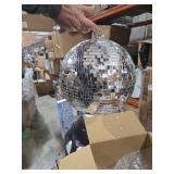 Youdepot Disco Ball 12-Inch Large Mirror Ball Hanging Party Decor for Weddings, Events, and Dance Parties