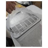 Cat Litter Box with Litter Mat and Scoop, Large Foldable Litter Box with Lid, Front Entry Top Exit Kitty Box, Odor Control, Easy to Clean (Grey)