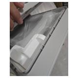 Cat Litter Box with Litter Mat and Scoop, Large Foldable Litter Box with Lid, Front Entry Top Exit Kitty Box, Odor Control, Easy to Clean (Grey)