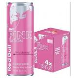 Red Bull Wild Berries, Pink Edition, with 114mg Caffeine plus Taurine & B Vitamins, 12 Fl Oz, Pack of 4 Cans