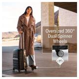 Samsonite Freeform Hardside Carry-On Luggage with Spinner Wheels - Hardshell Suitcase - TSA, Airline-Approved - Expandable Hard Shell, Smooth Rolling Wheels for Lightweight Travel - Powder Blue