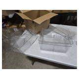 ClearSpace Plastic Storage Bins with Divider Perfect Kitchen Organization or Pantry Storage Fridge Organizer, Pantry Organization and Storage Bins, Cabinet Organizers