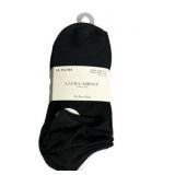 Laura Ashley 10 Pairs No Show Socks, Black