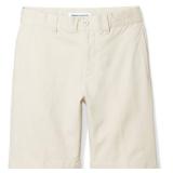 Amazon Essentials Toddler Boys Uniform Woven Chino Flat-Front Shorts with Adjustable Waist, Light Khaki Brown, 4T