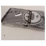 Round Black Plastic Tablecloth 84" X 84" 5-Pack, Lot of 2