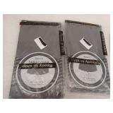 Round Black Plastic Tablecloth 84" X 84" 5-Pack, Lot of 2
