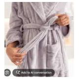 Plush Luxury Spa Robe Purple