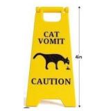 Pet Vomit Caution Floor Sign