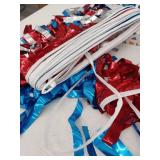 Patriotic Metallic Fringe Streamers 60 ft