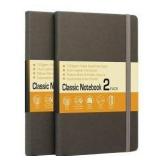 Lytek Faux Leather Lined Journal, 2 Pack, Gray