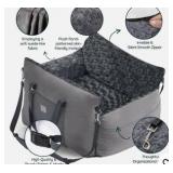 Muteflyer Dog Car Seat for Small Dogs, Light Gray