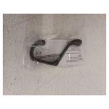 Liberty 3 W in. Heavy Duty Coat And Hat Hook, Flat Black, 10 Pack