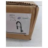 VIGO Edison Single Handle Pull-Down Sprayer Kitchen Faucet in Matte Black