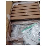 Ciokea Folding Adirondack Chair with Ottoman - Retail: $149