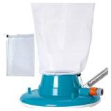 U.S. Pool Supply Professional Swimming Pool Leaf Terminator Vacuum - 15  Pool Cleaner Body  8 Pressure Jets  4 Rotating Wheels  3 Perimeter Brushes  2 Debris Bags - Below or Above-Ground Sucker Eater 