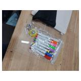 Acrylic Magnetic Weekly Planner for Fridge, Magnetic Whiteboard Meal Planner with 6 Markers and Erasers, 12x8 Inch Reusable Weekly Calendar, Menu Board, Grocery and Shopping List, Chore Chart, to Do L