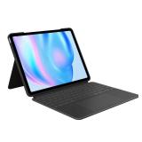 Logitech Combo Touch iPad Air 13-inch (M2 and M3)(2024 and 2025) Keyboard Case - Detachable Backlit Keyboard with Kickstand, Comfortable Typing, Multi-use Mode - Midnight Black