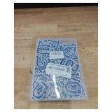 Letter Iron On Patches, A-Z Alphabet Embroidery Applique Patch, DIY Decorative Heat Press Name Patches for Clothing Jeans Jackets Backpacks Hats (Blue 104 Pcs) - Retail: $14