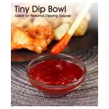 beroca Mini Glass Bowls, 3in 2.5oz Small Prep Bowl, 10 pcs Stackable Pinch Bowls for Dipping Spices Sauce - Retail: $10