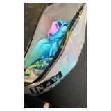 ROSEWE Womens Tankini Bathing Suits, Two-Piece Smocked Swim Dress, Print Swimsuits with Board Shorts Cyan L - Retail: $40