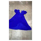 Royal Blue Flutter Sleeve Dress Size 2XL - Retail: $35