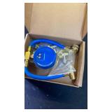 Mudder Bpv31 Piercing Valve 134a Kit R134a Refrigerant Charge Hose with Gauge, Hose Refrigerant Can Tap with Gauge R134a Can Connect to R12/r22 Port 1/2 and Universal Retrofit Valve with Dust Cap - Re