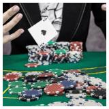 11.5 Gram Poker Chips,100pc Casino Poker Chips for Texas Hold