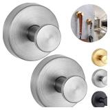 DSXHXXKG Suction Cup Hooks for Shower?2025 Upgraded Drill Free? Suction Cup Hooks?Suitable for Showers, Walls, Bathrooms, Mirrors, Glass, Hanging Towels - 2-Piece Set - Gold - Retail: $18