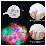 50pcs Multicolor LED Balloon Lights, Rainbow-Colored Round LED Flash Mini Ball Lights for Paper Lanterns, Balloons, Indoor/Outdoor Party, Event, Wedding, Halloween, Christmas Decorations - Retail: $10