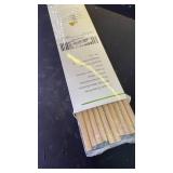 HOPELF 10PCS Bamboo Sticks - 1/2 x 17.5 Inch Dowel Rods for Crafts, DIYers - Retail: $12