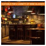 uxcell Gold Stainless Steel Under Cabinet Wine Glass Rack, 1pcs 10-Inch Stemware Hanging Rack, Dust Resistant, Adjustable, 260mm x 110mm x 30mm, Home Use - Retail: $10