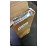 uxcell Gold Stainless Steel Under Cabinet Wine Glass Rack, 1pcs 10-Inch Stemware Hanging Rack, Dust Resistant, Adjustable, 260mm x 110mm x 30mm, Home Use - Retail: $10