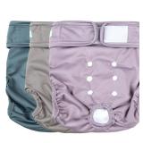wegreeco Washable Reusable Premium Dog Diapers, Pack of 3, Small Dog Puppy and Doggy Diapers Female, Dog Period Panties Diapers Female in Heat Large - Retail: $18