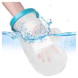 UpGoing Waterproof Hand Cast Covers for Shower Bath, Adult Watertight Wrist Protector Resuable Wound Bandage Sleeve Bag for Broken Hand, Fingers, Surgery, Burns [2025 Upgrade] - Retail: $10