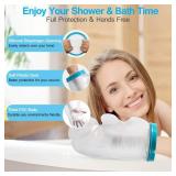 UpGoing Waterproof Hand Cast Covers for Shower Bath, Adult Watertight Wrist Protector Resuable Wound Bandage Sleeve Bag for Broken Hand, Fingers, Surgery, Burns [2025 Upgrade] - Retail: $10