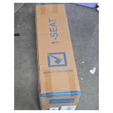 Swbvs Bean Bag Chair, Lazy Floor Sofa Couch for Adults and Kids, Fireside Chair with Ergonomic Design, Memory Foam Lounge Chair for Living Room Bedroom, Office, Grey - Retail: $129