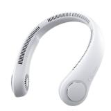 JISULIFE Portable Neck Fan, Hands-Free Bladeless, 5 Speeds, 4000 mAh Battery Operated Wearable Personal Fan, Twistable, Rechargeable, Gift for Women Men-Grey - Retail: $28